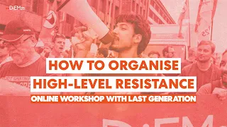 How to organise high-level resistance — online workshop with Last Generation