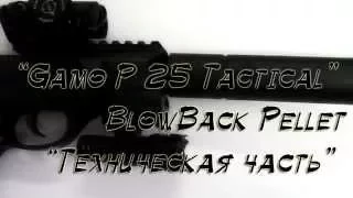 Пневматический пистолет Gamo P 25 Tactical BlowBack Pellet "Техническая часть" Купить popadiv10.ru