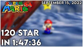 Super Mario 64 - 120 Star - 1:47:36 (PB)