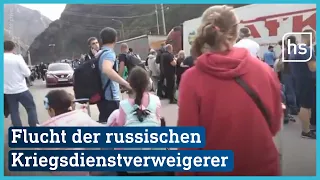 Russische Kriegsdienstverweigerer: Der lange Weg in die EU | hessenschau