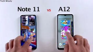 Xiaomi Note 11 vs SAMSUNG A12 - SPEED TEST