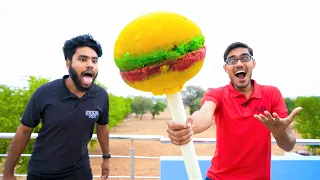 We Made Biggest Lollipop in World! हमने बनायी सबसे बड़ी लोलीपोप 😂🍭