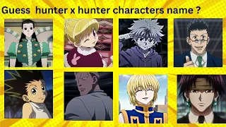 Guess the characters name of Hunter x Hunter | #trending #viral #viralvideo #anime #hunterxhunter