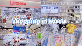 shopping in korea vlog 🇰🇷 Daiso stationery organizer, stickers, Sanrio characters & more!