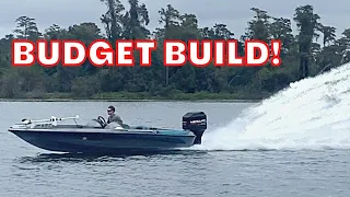 $1000 Budget Build Bass Boat part 3 - Running it WIDE OPEN