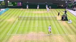 2015 Day 9 Highlights, Gilles Simon vs Roger Federer quarter-final