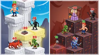 Hero Stack Tower Wars - Gameplay Walkthrough All Levels 1-25 (Android, iOS)