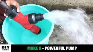 How To Make A Water Pump Using PVC Pipe | Very Simple Water Pump