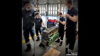 Volvo truck piston gömleği takma