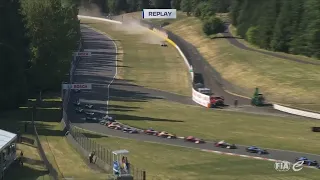 Formula E: Big crash of Nico Muller at 27G force #formulae #portland