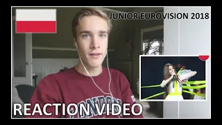 REACTION VIDEO ROKSANA WEGIEL - ANYONE I WANT TO BE POLAND JUNIOREUROVISION 2018