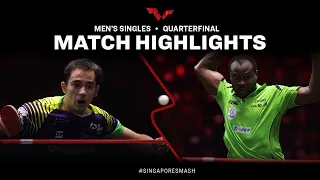 Hugo Calderano vs Quadri Aruna | MS QF | Singapore Smash 2023