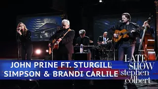 John Prine Ft. Sturgill Simpson And Brandi Carlile Perform 'Summer's End'