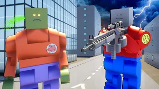 Fighting Hordes of Lego ZOMBIES in the NEW Update in Brick Rigs Multiplayer!