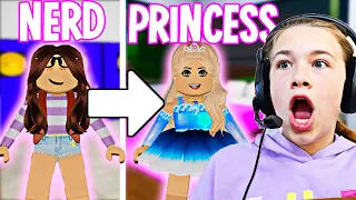 NERD IS SECRETLY A PRINCESS!! **BROOKHAVEN ROLEPLAY** | JKREW GAMING