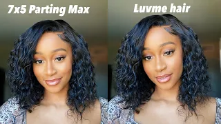 😍GOODBYE FRONTALS! *New* LUVME HAIR 7X6 PARTING MAX GLUELESS WATER WAVE WIG