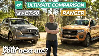 Mazda BT-50 vs Ford Ranger 2021 comparison review | Chasing Cars