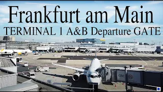 【Airport Tour】Frankfurt am Main Airport TERMINAL 1 A&B Departure GATE