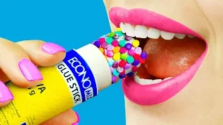 8 Edible School Supplies / Funny Pranks!