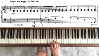 Etude in D minor by Cornelius Gurlitt - RCM 2 Piano Études/ Studies