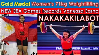 Gold Medal Vanessa Sarno Women's 71kg Weightlifting SEA Games 2022