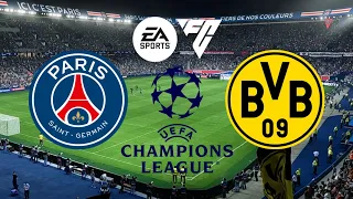 PSG x Borussia Dortmund | Jogo da volta na semifinal da Champions League | EA FC 24