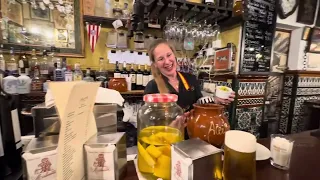 Malacatín, old bar in La Latina section of Madrid, Spain