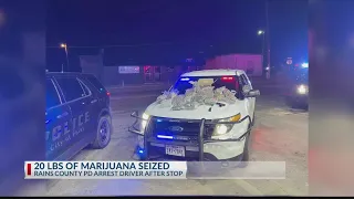 20 pounds of marijuana seized by police during traffic stop in Rains County