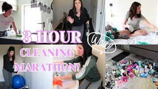 CLEANING MARATHON | 3 HOURS OF CLEANING MOTIVATION | WHOLE HOUSE CLEAN WITH ME | SPEED CLEANING