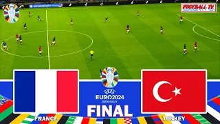 France vs Turkey - Final UEFA EURO 2024 | Full Match All Goals | PES Gameplay PC