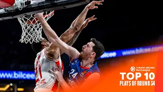 Top 10 Plays | Must-See MOMENTS Round 34 | 2023-24 Turkish Airlines EuroLeague