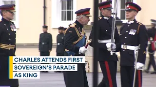 King attends 200th Sovereign's Parade at Sandhurst