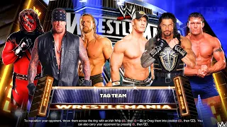 Undertaker + Kane + Triple H vs. Roman Reigns + John Cena + Randy Orton | Tag Team Match | WWE 2K24