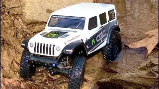 MINI FUN || AXIAL SCX24 LAST TRAIL RIDE BEFORE IT HITS THE PAINT BOOTH