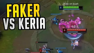 T1 Faker Meets T1 Keria Mid and SHOWS NO MERCY! - Best of LoL Stream Highlights (Translated)