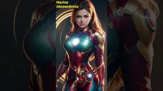 Russian Actress Marina Alexandrova Becomes Marvel and DC superheroes #dc #marvel #avengers