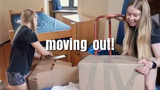 [college move out 2022!] packing & moving out of yale vlog