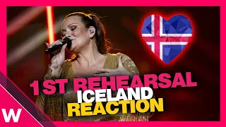 🇮🇸 Iceland First Rehearsal (REACTION) Hera Björk "Scared of Heights" @ Eurovision 2024