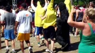 Dancing Bananas at Texas Warrior Dash