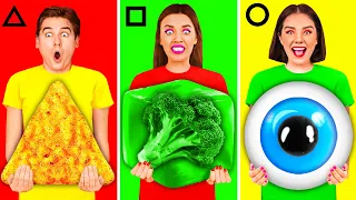 Desafío Formas Geométricas Alimentos | Ideas Locas Para Cocinar BooBoom Challenge