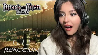 NON ANIME FAN REACTION | FIRST TIME WATCHER | Attack on Titan  1x1+1x2 : "To You, in 2000 years"