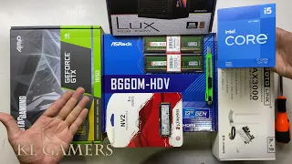 intel Core i5 12400F ASRock B660M-HDV ZOTAC GAMING GTX1650 Gaming PC Build