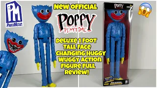 New Official Poppy Playtime 1 Foot Tall Deluxe Face-Changing Huggy Wuggy Action Figures Full Review!