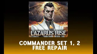 War Commander - Lazarus Rise - Commander Set 1, 2  - Free Repair