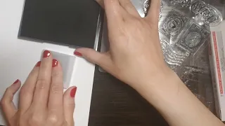 ASMR Unboxing and trying new rubber stamps.