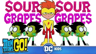 Teen Titans Go! | Sing Along: Sour Grapes By Robin | @dckids