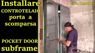 Tutorial How to install POCKET DOOR SUBFRAME