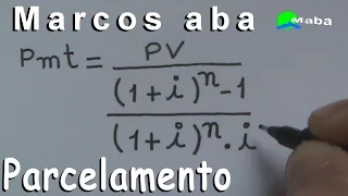 PARCELAMENTO (valor das prestações)  -   Matemática Financeira