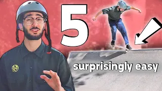 5 EASY TRICKS THAT LOOK HARD on a Quarter Pipe