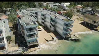 Efectos de la erosión en Rincón, Puerto Rico